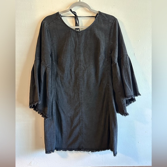 Free People Reckless Life Faded Denim Mini Dress - Picture 3 of 7